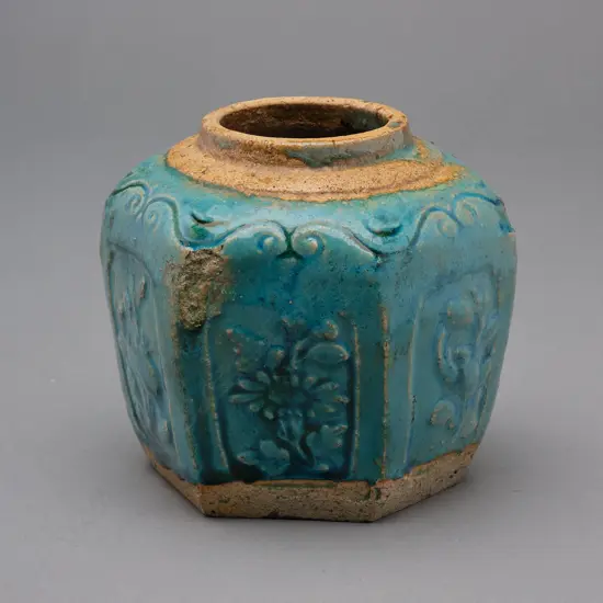 Chinese stoneware jar,